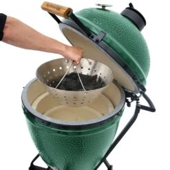 Big Green Egg Stainless Steel Fire Bowls (kolenmand) -Keuken Grill big green egg stainless steel fire bowls kolenmand 2