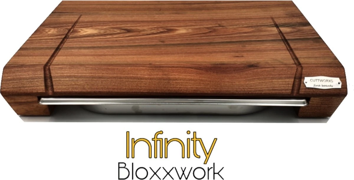 Cuttworxs Eiken Houten Snijplank Large Met Sap Geul En Geïntegreerde Opvangbak 2 Cuttworxs Eiken Houten Snijplank Large Met Sap Geul En Geïntegreerde Opvangbak - Afbeelding 2