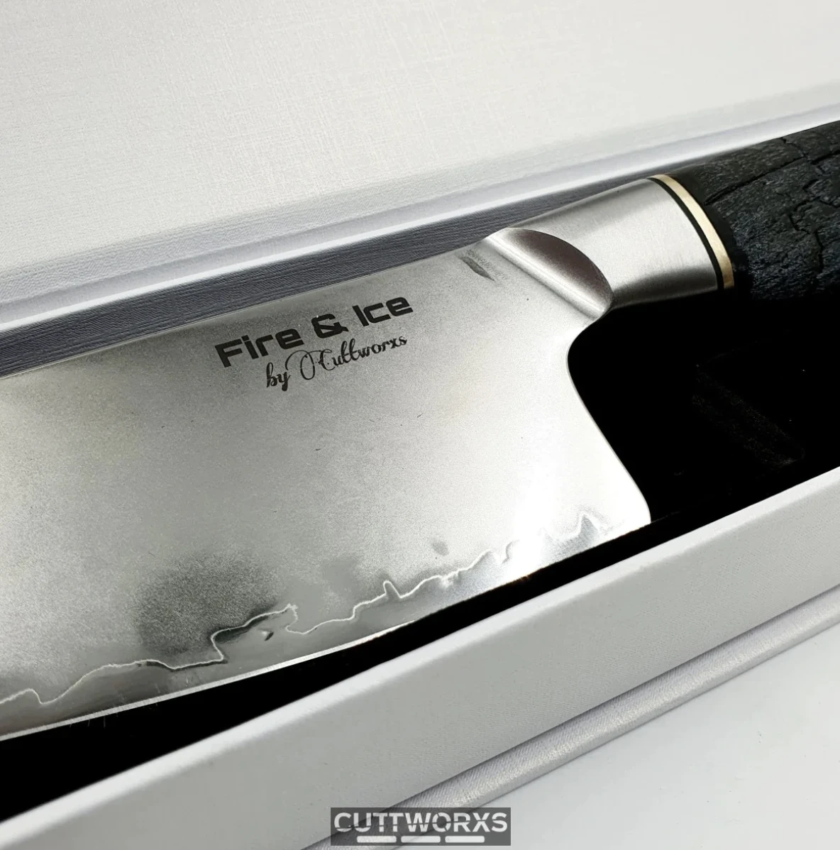 Cuttworxs Flamewood Fire And Ice Koksmes 2 Cuttworxs Flamewood Fire And Ice Koksmes - Afbeelding 2