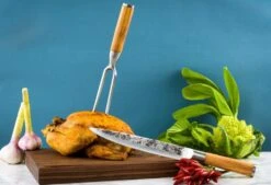 Forged Olive Trancheer Vork -Keuken Grill forged olive trancheer vork 2