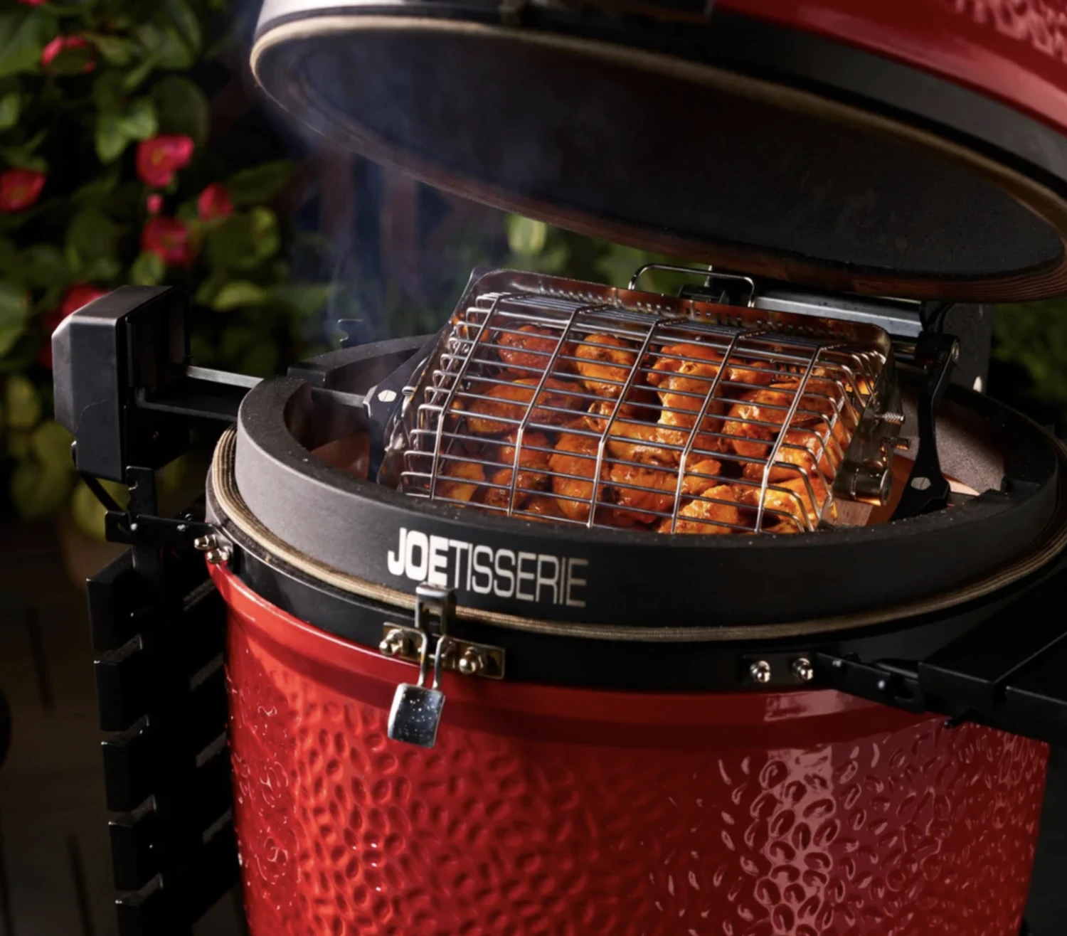 Kamado Joe JoeTisserie Basket Set Spit Mand 5 Kamado Joe JoeTisserie Basket Set Spit Mand - Afbeelding 5