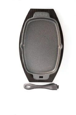 Napoleon Gietijzeren Pan Met Bamboe Onderzetter