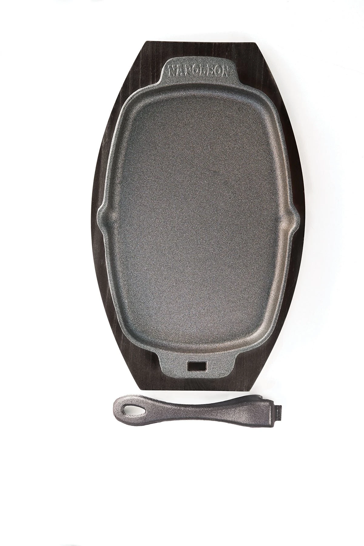Napoleon Gietijzeren Pan Met Bamboe Onderzetter 1 Napoleon Gietijzeren Pan Met Bamboe Onderzetter