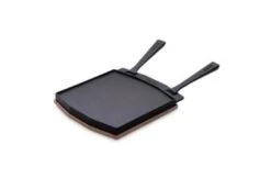 Ooni Dubbelzijdige Grizzlerplaat Met Afneembare Greep En Houten Bord -Keuken Grill ooni dubbelzijdige grizzlerplaat met afneembare gr 2