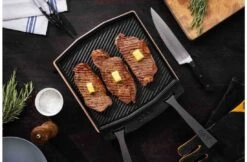 Ooni Dubbelzijdige Grizzlerplaat Met Afneembare Greep En Houten Bord -Keuken Grill ooni dubbelzijdige grizzlerplaat met afneembare gr 3