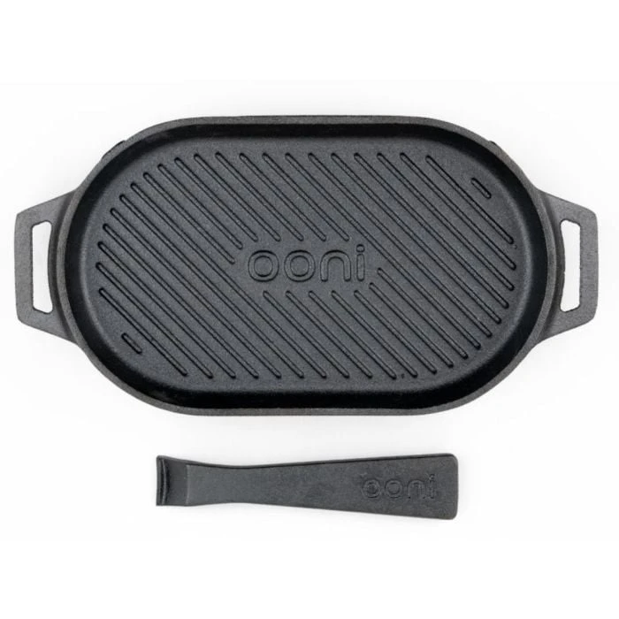 Ooni Gietijzeren Grizzler Pan Met Afneembare Greep En Houten Bord 4 Ooni Gietijzeren Grizzler Pan Met Afneembare Greep En Houten Bord - Afbeelding 4