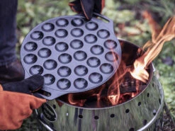 Petromax Gietijzeren Poffertjes Pan -Keuken Grill petromax gietijzeren poffertjes pan 2