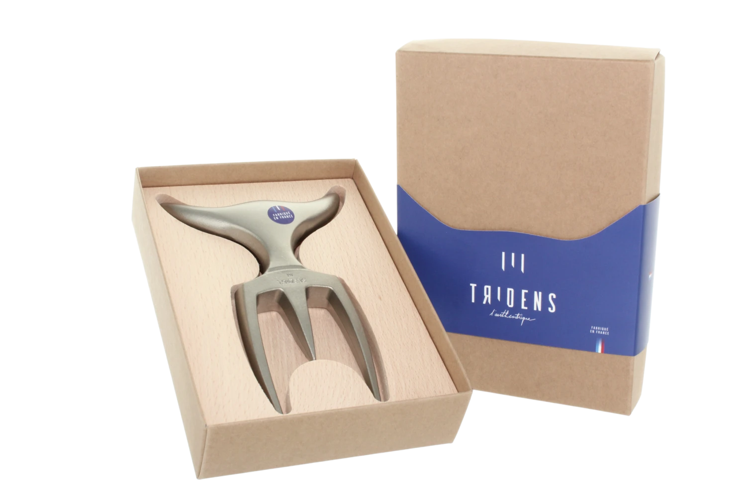 Tridens Brushed Fork Built-in Beechwood Base 1 Tridens Brushed Fork Built-in Beechwood Base