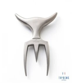 Tridens Raw Brushed Fork In Beechwood Base